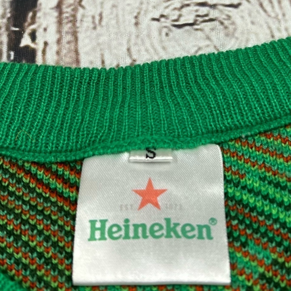 Heineken Beer Green Promo Crewneck Pullover Sweater - Picture 5 of 5